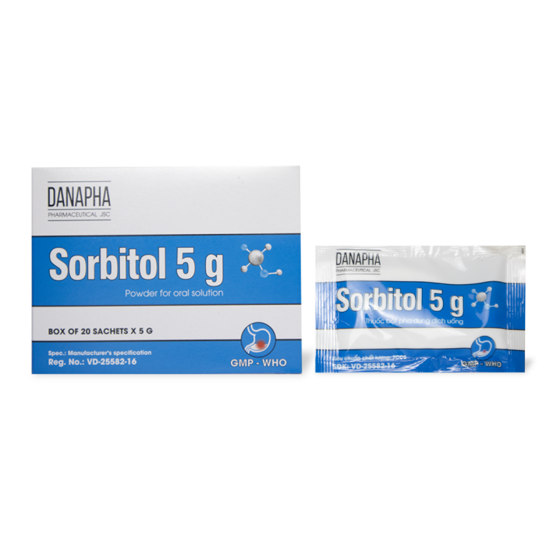 THUỐC BỘT PHA DUNG DỊCH UỐNG SORBITOL 5g